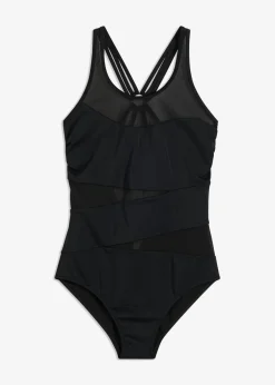 bonprix bonprix Traje de baño con ligero efecto moldeador Negro Online
