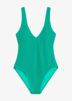 bonprix bonprix Traje de baño estructurado con escote pronunciado turquesa Hot