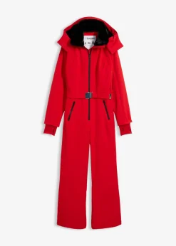 bonprix bonprix Traje de esquí de softshell con forro cálido y material impermeable rojo lava Outlet