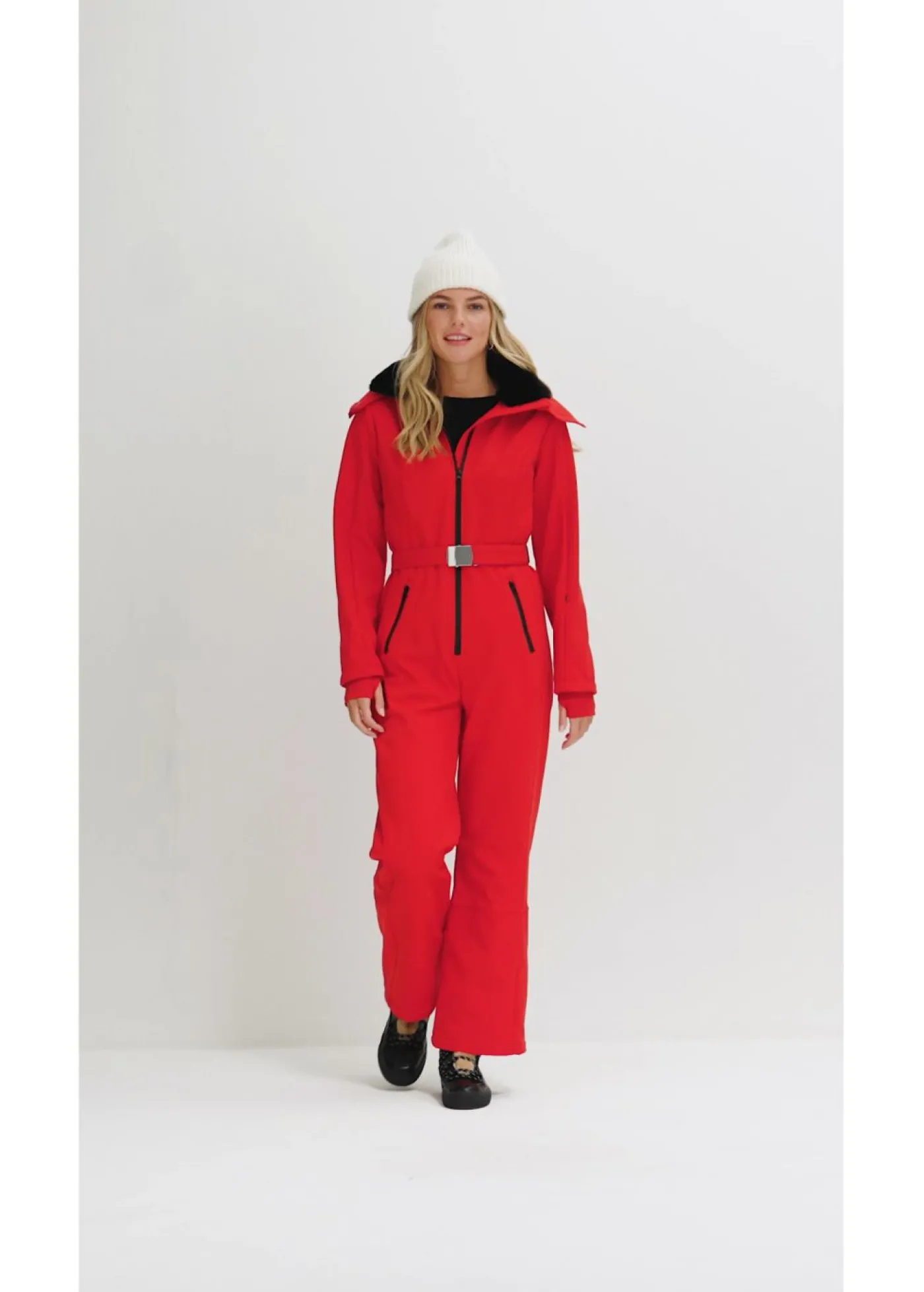bonprix bonprix Traje de esquí de softshell con forro cálido y material impermeable rojo lava Outlet