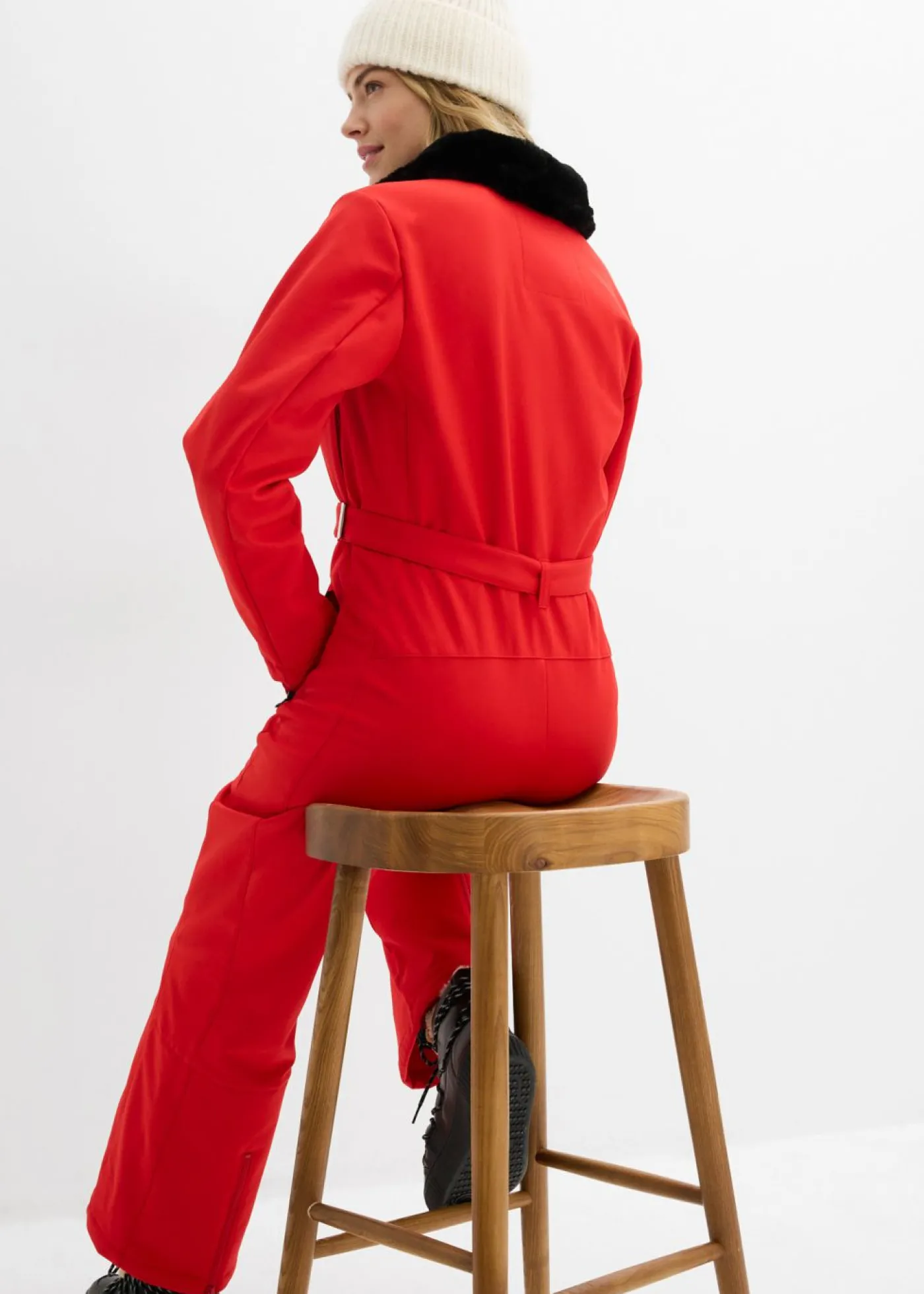 bonprix bonprix Traje de esquí de softshell con forro cálido y material impermeable rojo lava Outlet