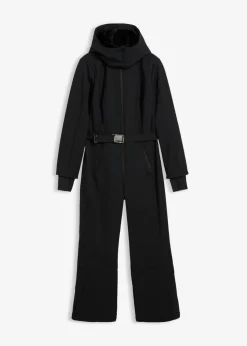 bonprix bonprix Traje de esquí de softshell con forro cálido y material impermeable Negro Best