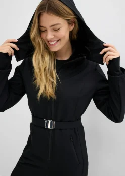 bonprix bonprix Traje de esquí de softshell con forro cálido y material impermeable Negro Best