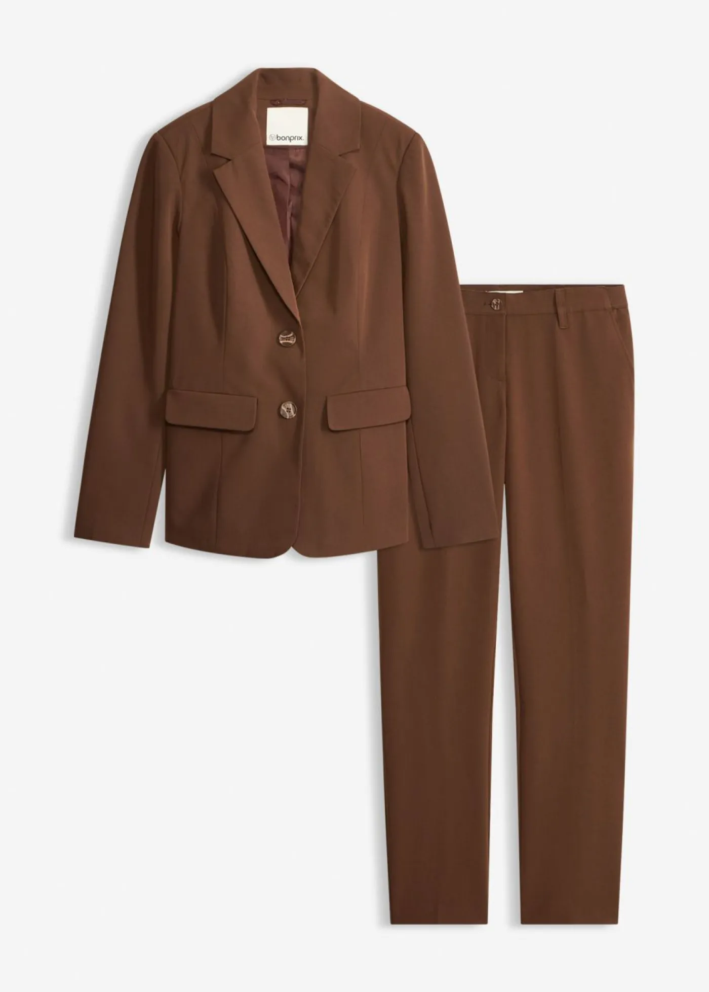 bonprix bonprix Traje de pantalón (2 piezas) marrón Outlet