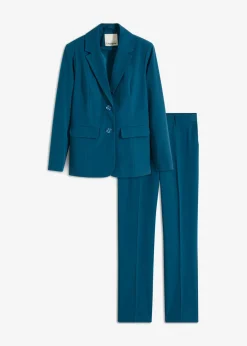 bonprix bonprix Traje de pantalón (2 piezas) Petróleo azul Outlet