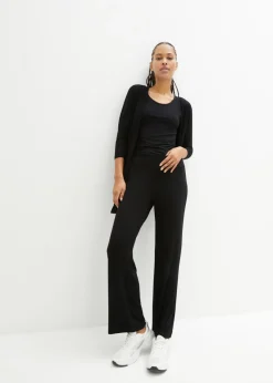 bonprix bonprix Traje para estar por casa (3 piezas) con viscosa Negro Best