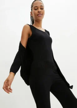 bonprix bonprix Traje para estar por casa (3 piezas) con viscosa Negro Best