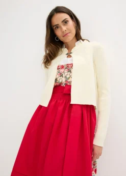 bonprix bonprix Traje tirolés con delantal bordado (2 piezas) Rojo de flores Best