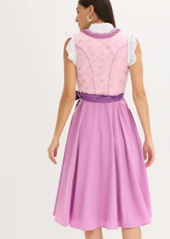 bonprix bonprix Traje tirolés y delantal (2 piezas) Lila claro/morado/baya Online