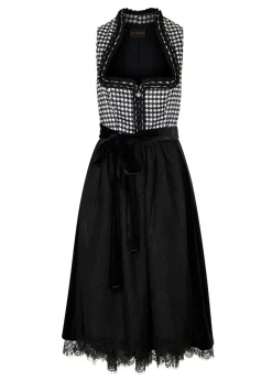 bonprix bonprix Traje tirolés y delantal (2 piezas) Negro-blanco lana estampado Discount
