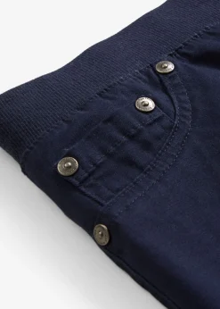 bonprix bonprix Treggings de sarga de mezcla de algodón elástica Azul marino Sale