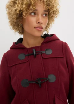 bonprix bonprix Trenca de imitación de lana mora oscuro