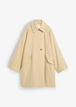 bonprix bonprix Trenca en corte A Beige verdoso Online