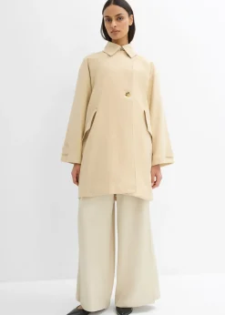 bonprix bonprix Trenca en corte A Beige verdoso Online