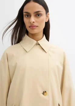 bonprix bonprix Trenca en corte A Beige verdoso Online