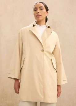 bonprix bonprix Trenca en corte A Beige verdoso Online