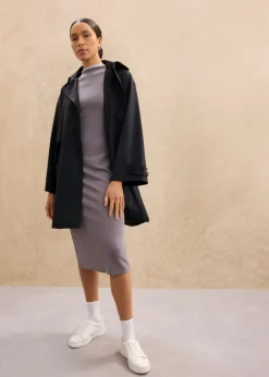 bonprix bonprix Trenca en corte A Negro Online