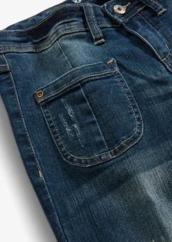 bonprix bonprix Vaquero bootcut con efecto descolorido azul noche denim New