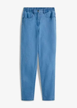 bonprix bonprix Vaquero mom, high waist, elásticos azul claro denim Discount