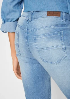 bonprix bonprix Vaquero soft 7/8 azul claro denim usado Discount