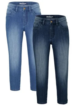 bonprix bonprix Vaqueros 3/4 azul piedra+azul oscuro denim usado Best