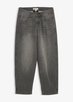bonprix bonprix Vaqueros abullonados con talle medio Denim gris usado Discount