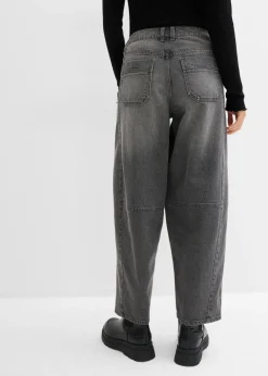 bonprix bonprix Vaqueros abullonados con talle medio Denim gris usado Discount