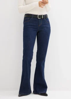 bonprix bonprix Vaqueros acampanados de talle medio Azul oscuro denim Hot