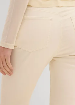 bonprix bonprix Vaqueros acampanados, high waist, cropped Beige natural Online