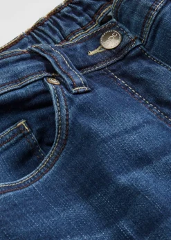 bonprix bonprix Vaqueros anchos de talle medio con cinturilla cómoda Denim