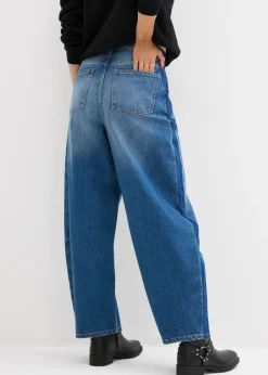 bonprix bonprix Vaqueros barrel, high waist, cropped Azul piedra usado Best