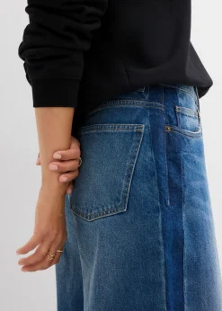 bonprix bonprix Vaqueros barrel, high waist, cropped Azul piedra usado Best