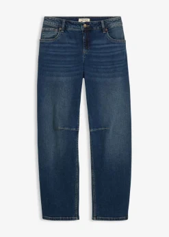 bonprix bonprix Vaqueros barrel, mid waist azul oscuro denim usado New