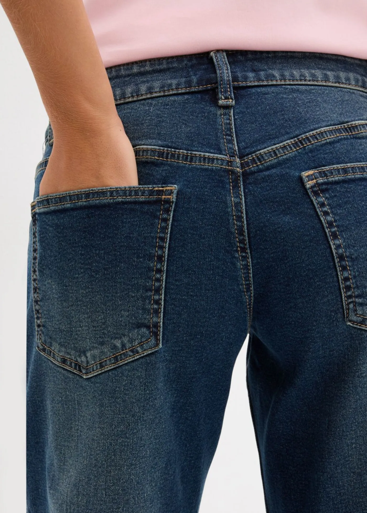 bonprix bonprix Vaqueros barrel, mid waist azul oscuro denim usado New
