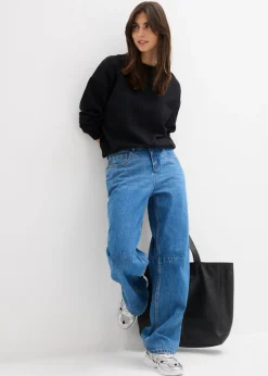 bonprix bonprix Vaqueros barrel, mid waist azul medio denim usado New