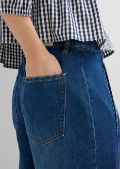 bonprix bonprix Vaqueros barrel, mid waist Azul piedra usado Discount