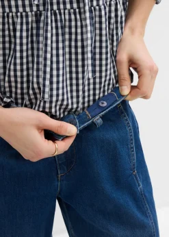 bonprix bonprix Vaqueros barrel, mid waist Azul piedra usado Discount