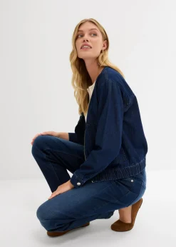 bonprix bonprix Vaqueros barrel, mid waist Azul piedra usado Clearance