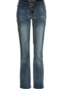 bonprix bonprix Vaqueros bootcut Piedra azulada Online