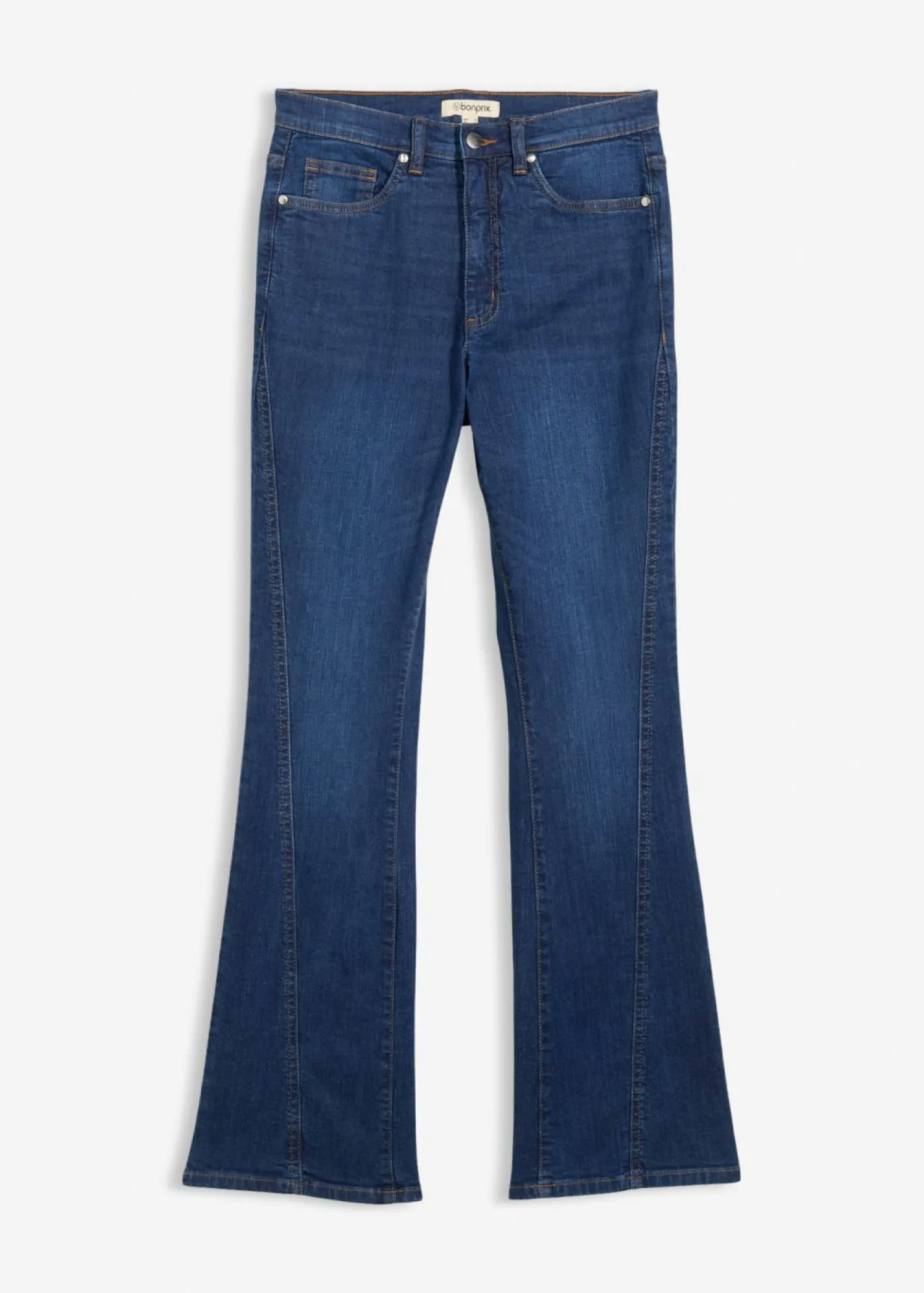 bonprix bonprix Vaqueros bootcut, high waist azul oscuro denim usado