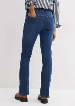 bonprix bonprix Vaqueros bootcut, high waist azul oscuro denim usado