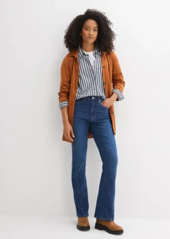 bonprix bonprix Vaqueros bootcut, high waist azul oscuro denim usado