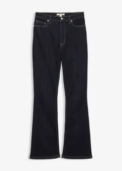bonprix bonprix Vaqueros bootcut, high waist azul oscuro denim usado Discount