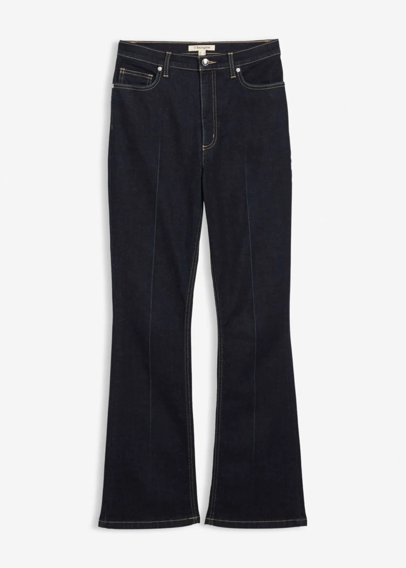 bonprix bonprix Vaqueros bootcut, high waist azul oscuro denim usado Discount