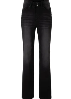 bonprix bonprix Vaqueros bootcut, mid waist, moldeadores denim negro Discount