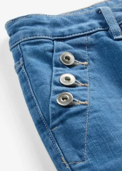 bonprix bonprix Vaqueros bootcut, mid waist, de algodón orgánico Azul piedra Online