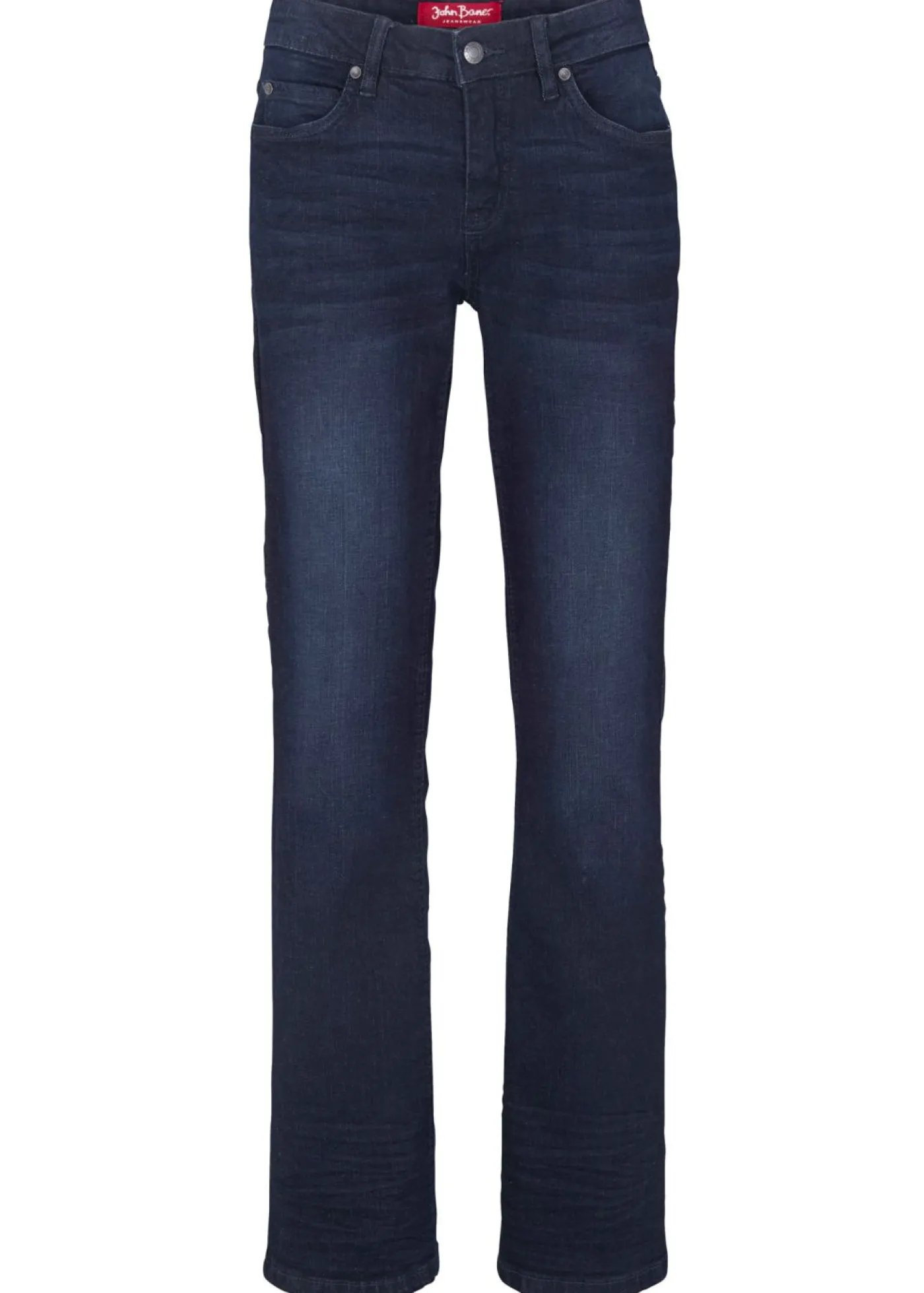 bonprix bonprix Vaqueros bootcut mid waist, elásticos azul oscuro denim usado New