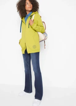 bonprix bonprix Vaqueros bootcut mid waist, elásticos Azul marino desgastado Sale
