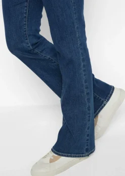 bonprix bonprix Vaqueros bootcut, mid waist, de algodón orgánico Azul Outlet