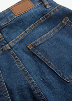 bonprix bonprix Vaqueros bootcut mid waist, elásticos Azul marino desgastado Sale